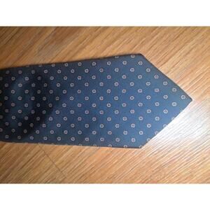 VINTAGE Christian Dior Silk Tie Blue Floral Woven in Italy